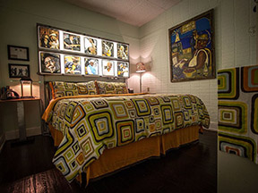 An artful Master in one of Clarksdale's unique places to stay (pictured, original art in the Hooker Hotel).