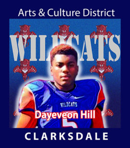Clarksdale High School football player, Dayeveon Hill.