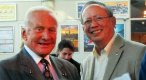 Astronaut Buzz Aldrin (left) with NASA engineer Gilroy Chow (Photo: Special to The Clarion-Ledger)
