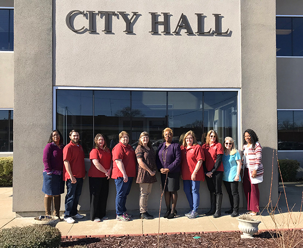 City of Clarksdale Clerk's office & administrative staff.