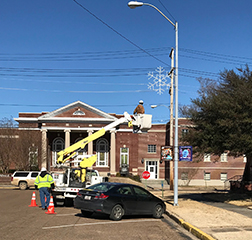 Rev. Walter Dakin honorary sign goes up in Clarksdale Arts & Culture District.