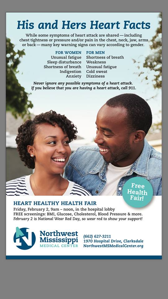 Heart Health Fair, Clarksdale, Feb. 2, 2018.