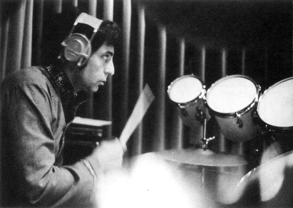 Wrecking Crew session drummer Hal Blaine (he played on 50 No. 1 hits, over 150 top ten hits, and recorded more than 35,000 pieces of music over 40 years of work).