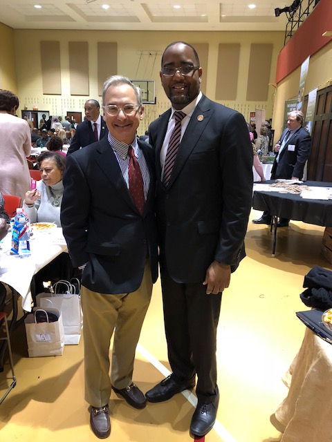Levingston with state representative Orlando Paden.