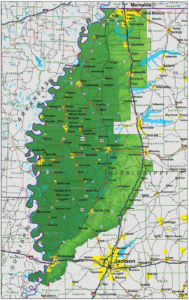 Mississippi Delta map