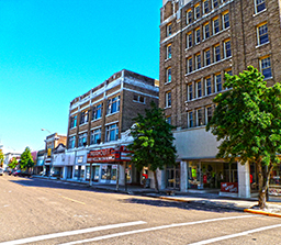 Buildings in Clarksdale's historic downtown Arts & Culture District are affordable places to create.