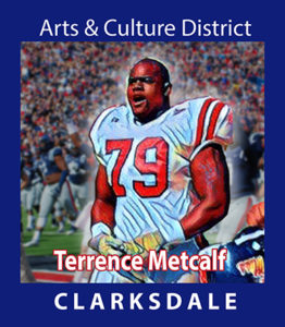 Clarksdale National Football League and college All-American football player, Terrence Metcalf.