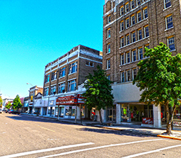 An old theater and multi-story office building available in Clarksdale, MS.