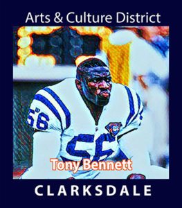 Professional football linebacker, Tony Bennett.