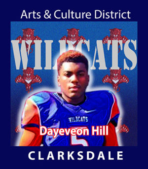 Clarksdale High School football player, Dayeveon Hill.