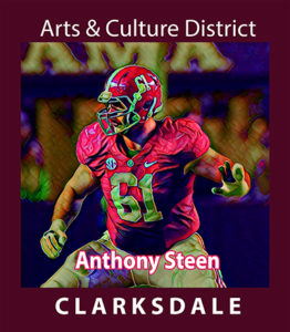 Former Clarksdale, Univ. of Alabama and current Miami Dolphins football player, Anthony Steen.