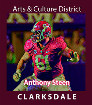 Former Clarksdale, Univ. of Alabama and current Miami Dolphins football player, Anthony Steen.
