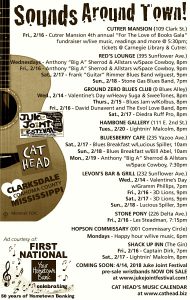 Sounds Around Town, Feb. 14 - 18.