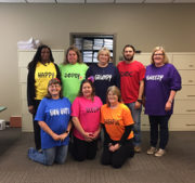 City of Clarksdale staff preparing for downtown Halloweeen Trick or Treaters.