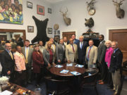 City of Clarksdale and Coahoma County officials meet with Congressman Bennie Thompson.