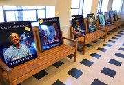 New Clarksdale Arts & Culture District signs (in bus station for framing).