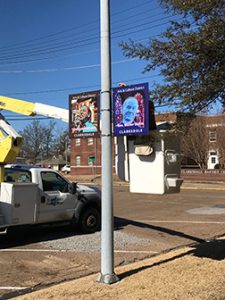 Rev. Walter Dakin honorary sign goes up in Clarksdale Arts & Culture District.