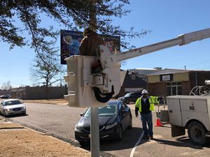 Rev. Walter Dakin honorary sign goes up in Clarksdale Arts & Culture District.