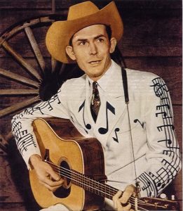 Legendary country music singer, and Rock and Roll Hall of Fame inductee Hank Williams.