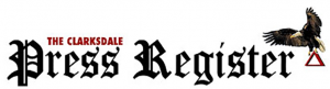 Clarksdale Press Register masthead.